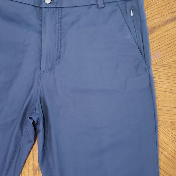 Lululemon Commission Pants Navy Blue Work Casual Men's Size 38x34 Excellent! - Picture 3 of 4